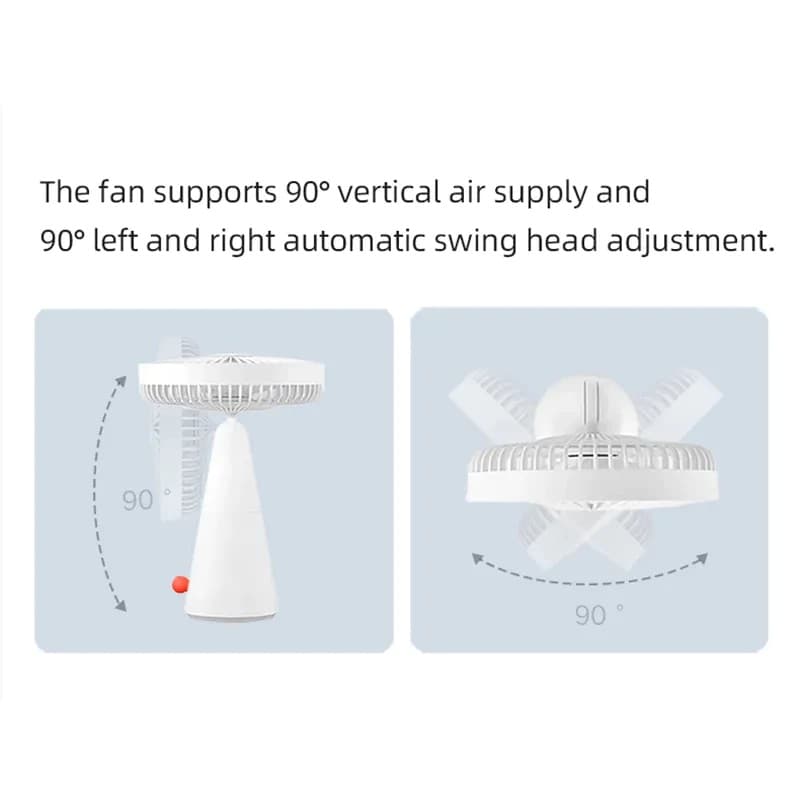 Rechargeable Mini Fan - custom logo thumbnail 4