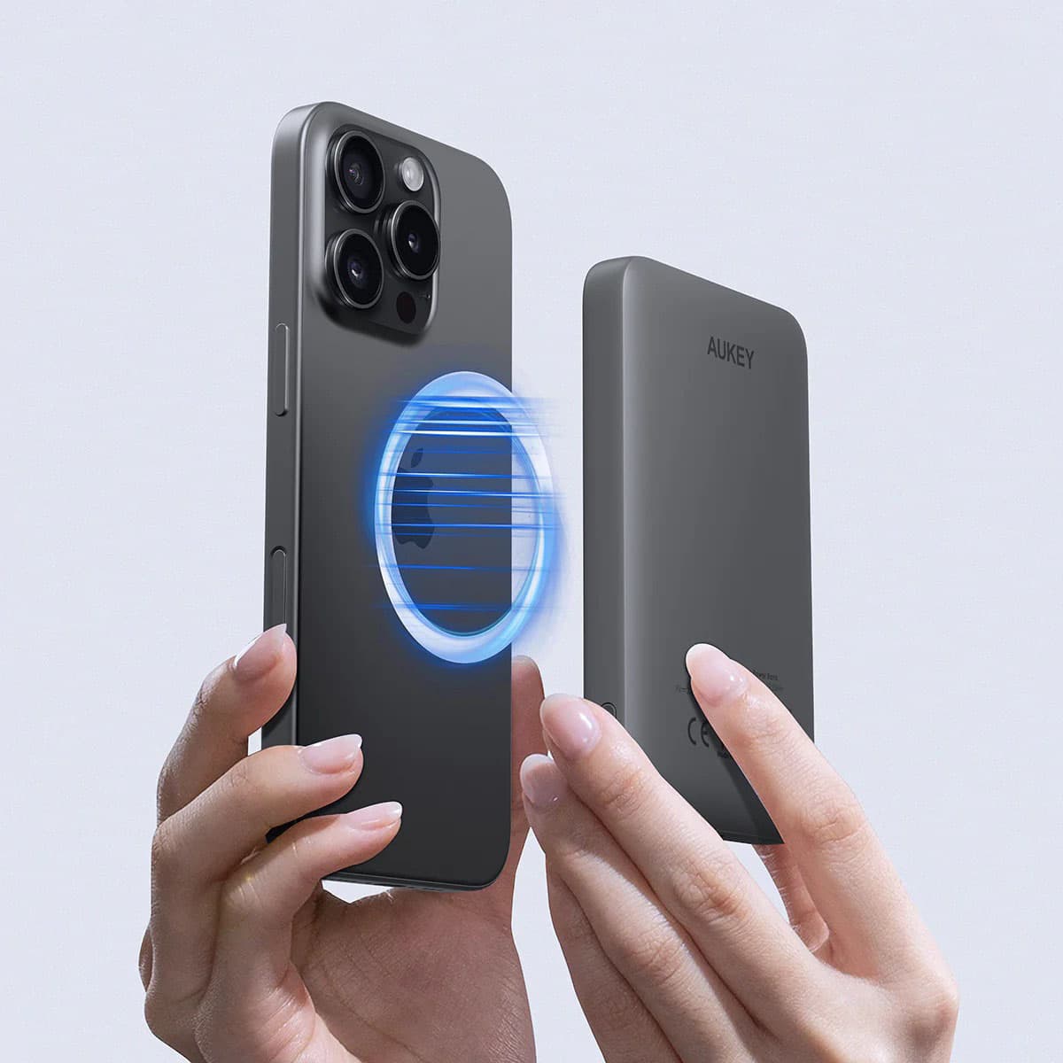 Sạc dự phòng không dây từ tính mỏng MagFusion 5.000mAh - in logo thumbnail 2