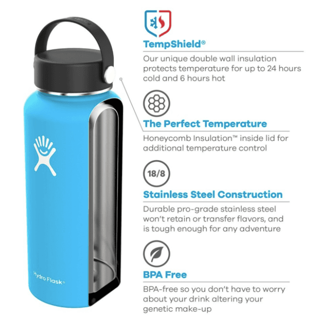 950ml wide mouth (32oz) - custom logo thumbnail 4