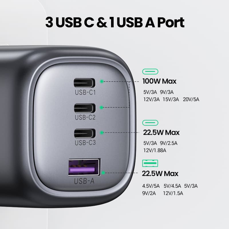 Nexode 100W USB C Wall Charger - custom logo thumbnail 4