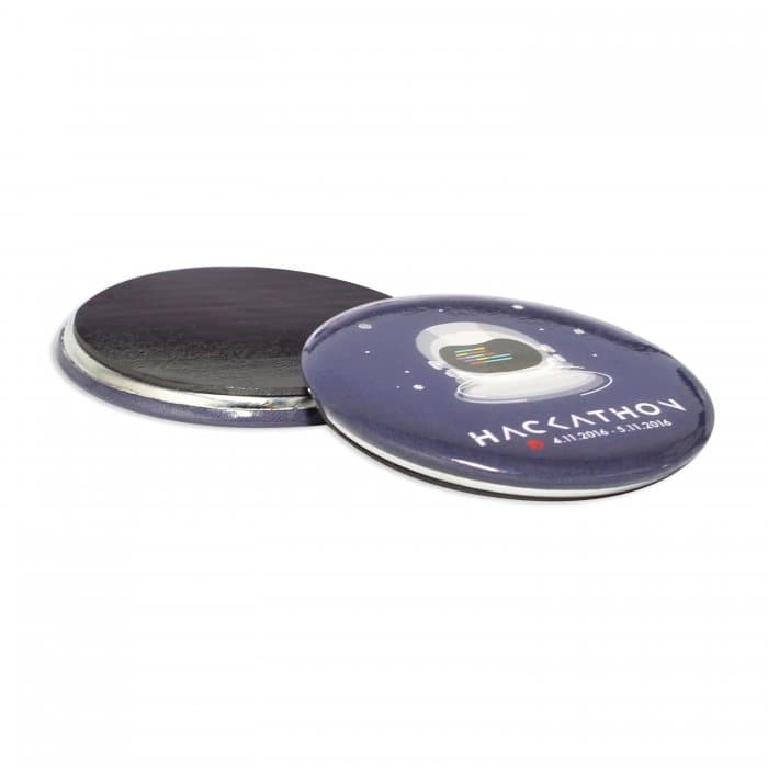 Round Tin Custom Magnet - custom logo thumbnail 3