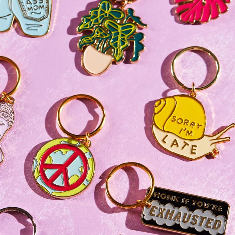 Enamel Custom Keychain - custom logo thumbnail 3