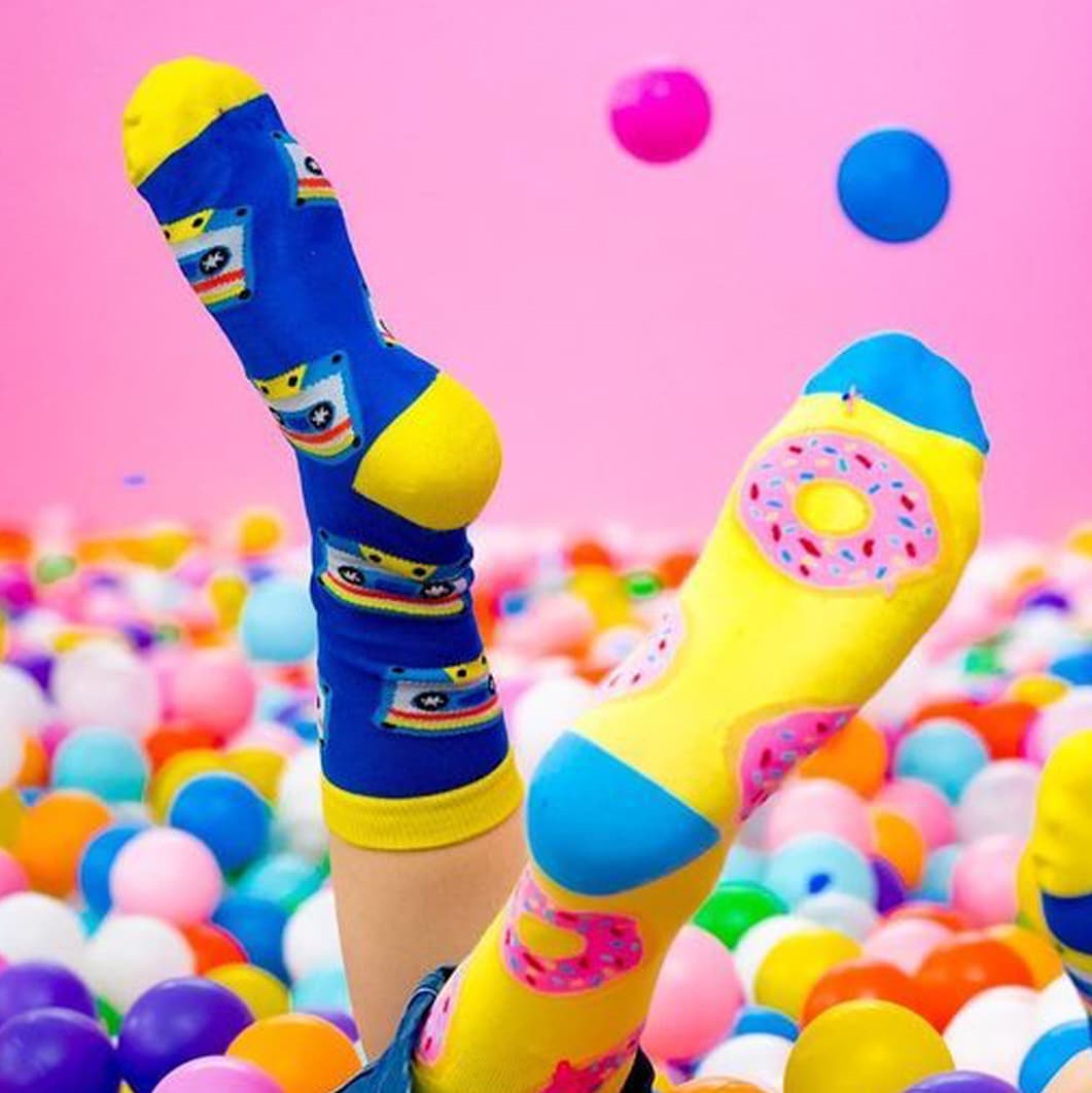 Custom Socks - Crew Length (Pair) - custom logo thumbnail 2
