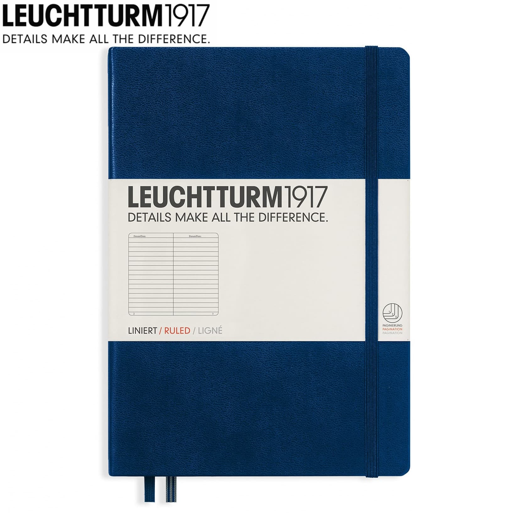 Hardcover A5 Notebook - Ruled - custom logo thumbnail 2