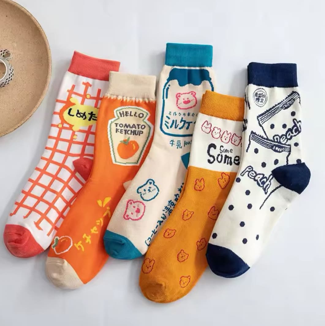 Custom Socks - Crew Length (Pair) - custom logo thumbnail 4