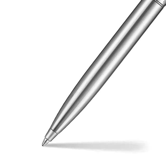 Sentinel Metal - Brushed Chrome Ballpoint Pen - custom logo thumbnail 2