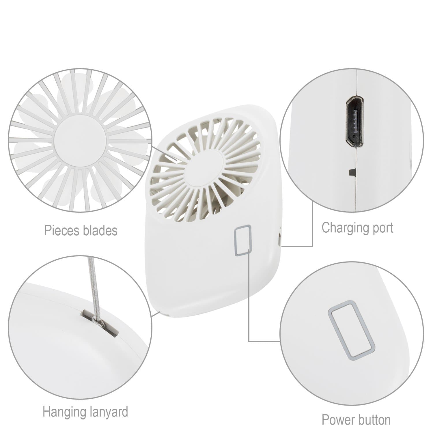 Portable Mini Handheld Fan - custom logo thumbnail 7