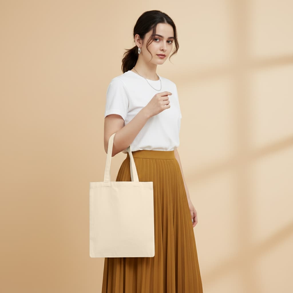 A4 Canvas Tote Bag - custom logo thumbnail 2