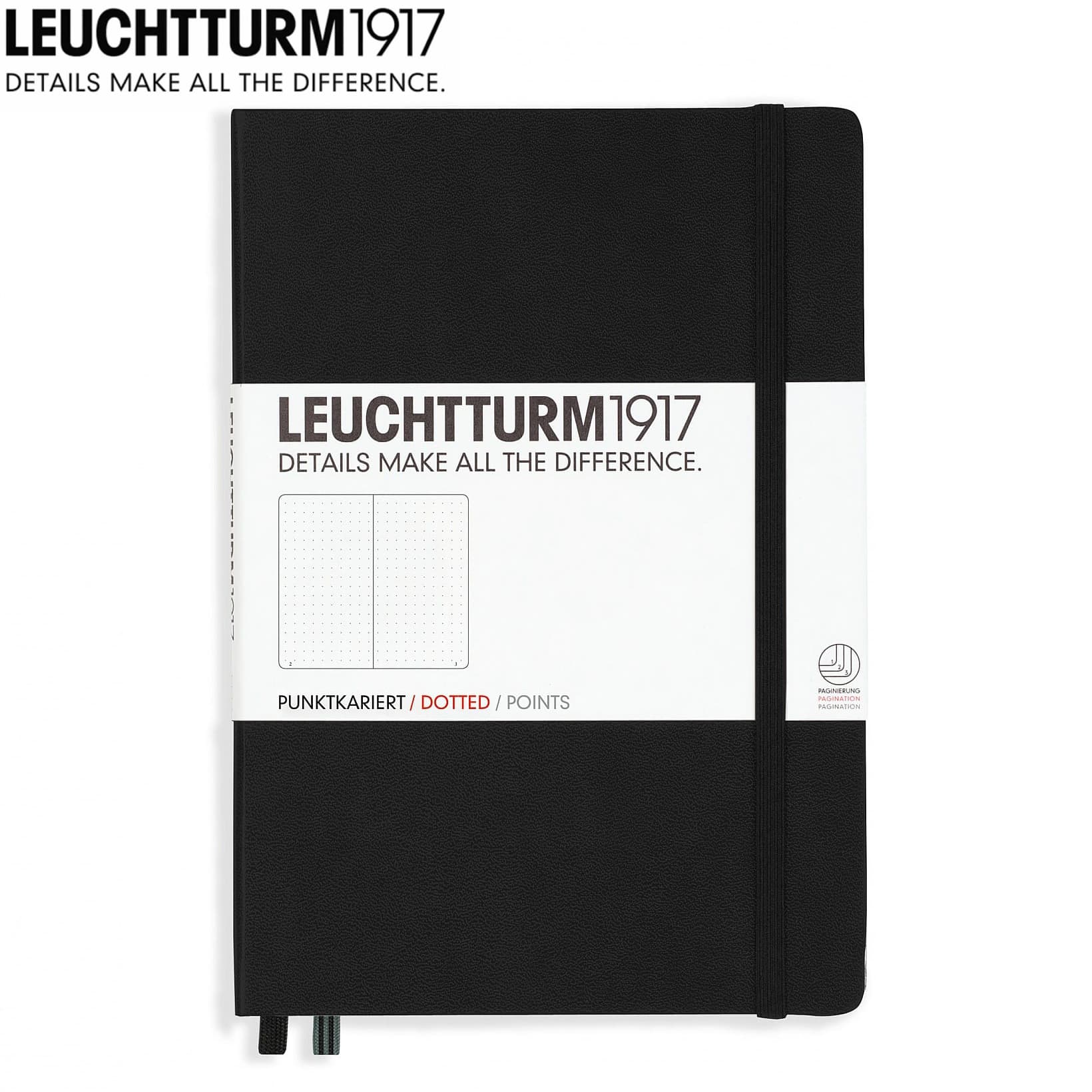 Hardcover A5 Notebook - Dotted - custom logo thumbnail 2