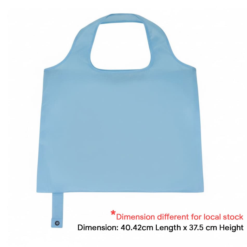Túi Tote Polyester Có Thể Gập Lại (Có Nút Đóng) - in logo thumbnail 2