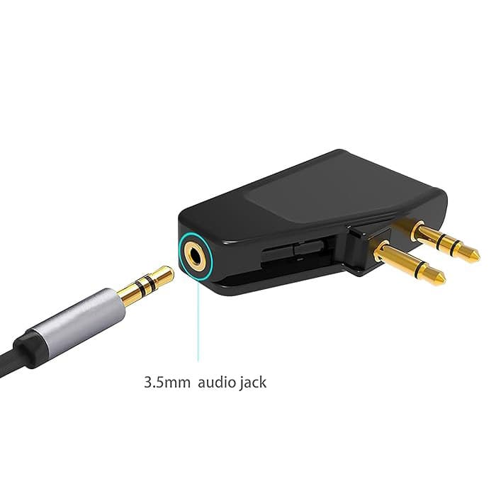 Bộ chuyển đổi Bluetooth giắc cắm tai nghe chuyên nghiệp 2 trong 1 - in logo thumbnail 3