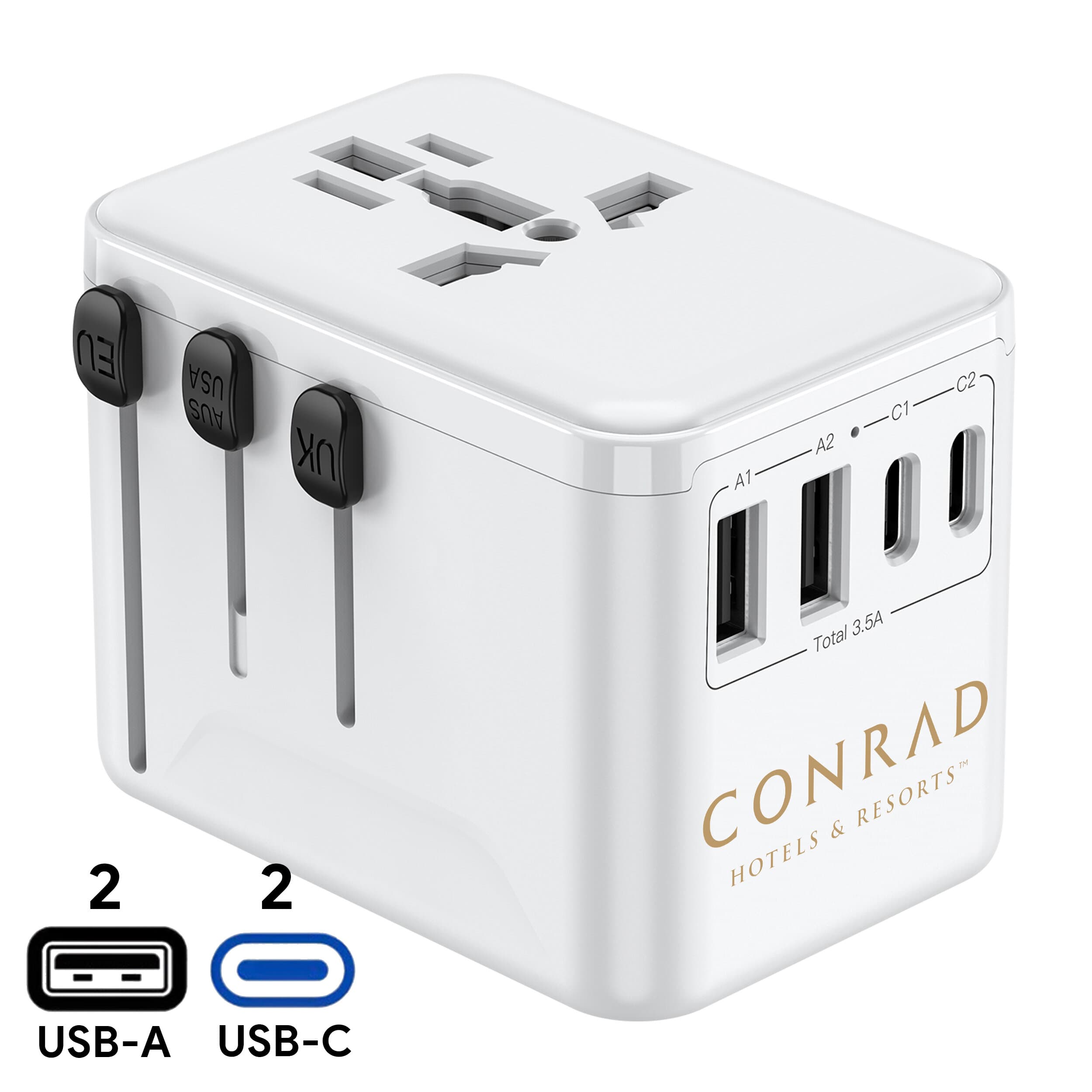 Adaptor Du lịch Premio 17.5W  - in logo - Image 1