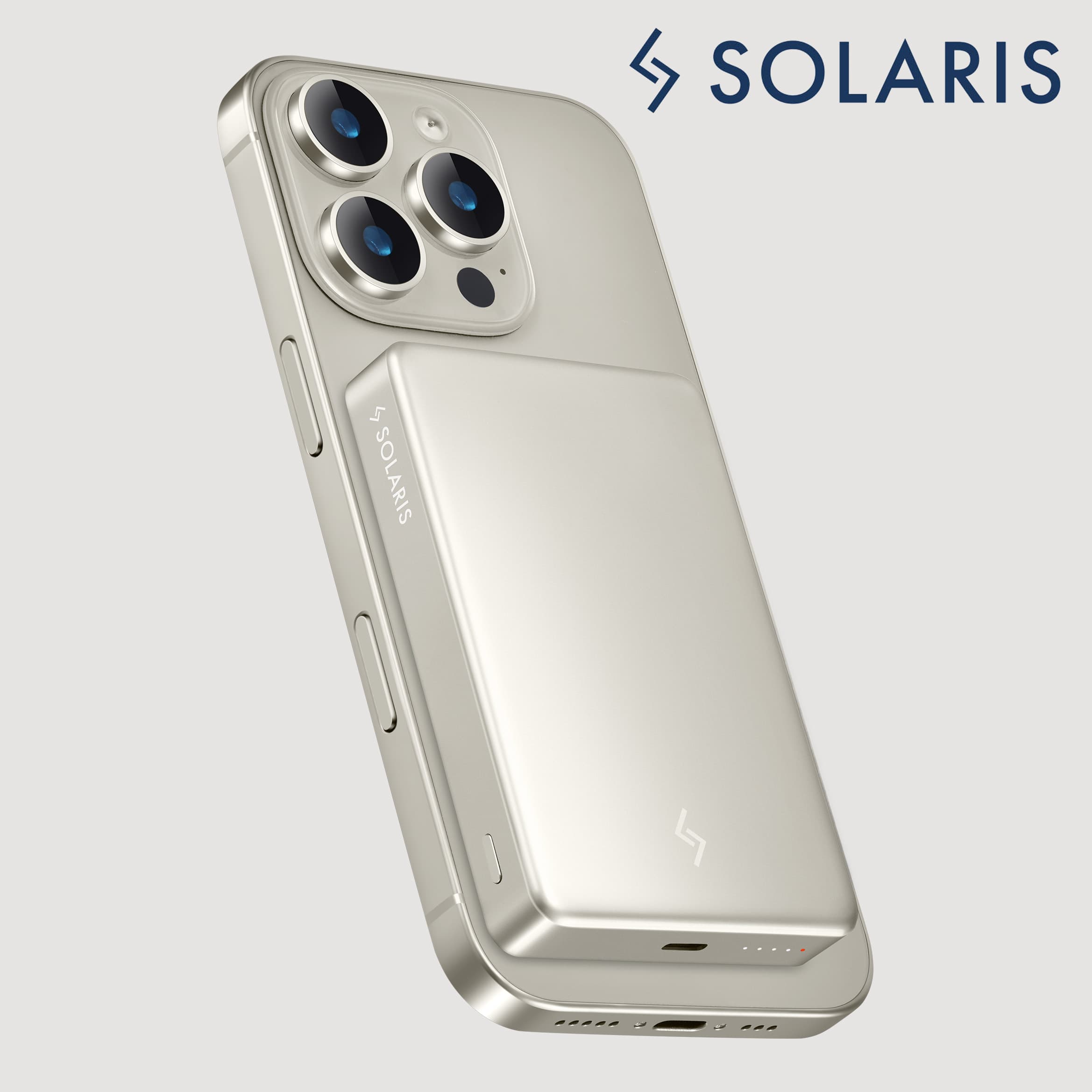 SOLARIS Amppack 10.000mAh: Pin sạc dự phòng không dây, sạc nhanh bằng nam châm. - in logo - Image 1