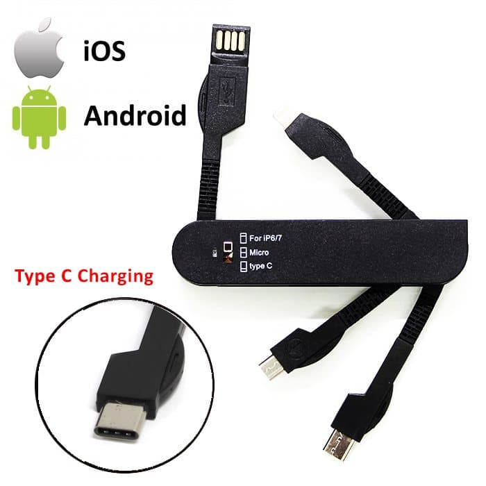 Swivel Cable (with Type-C) - custom logo - Image 1