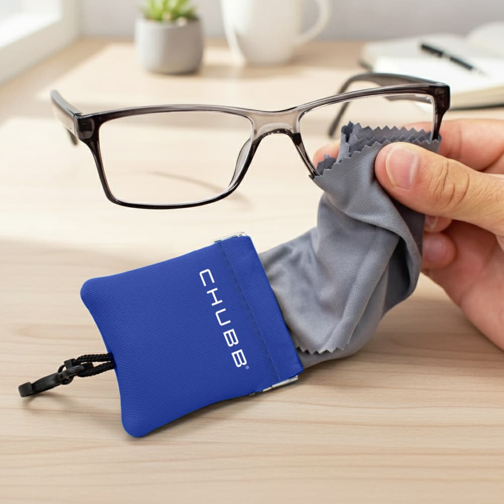 Khăn lau màn hình làm từ sợi vi mô, đựng trong túi. - in logo - Image 1