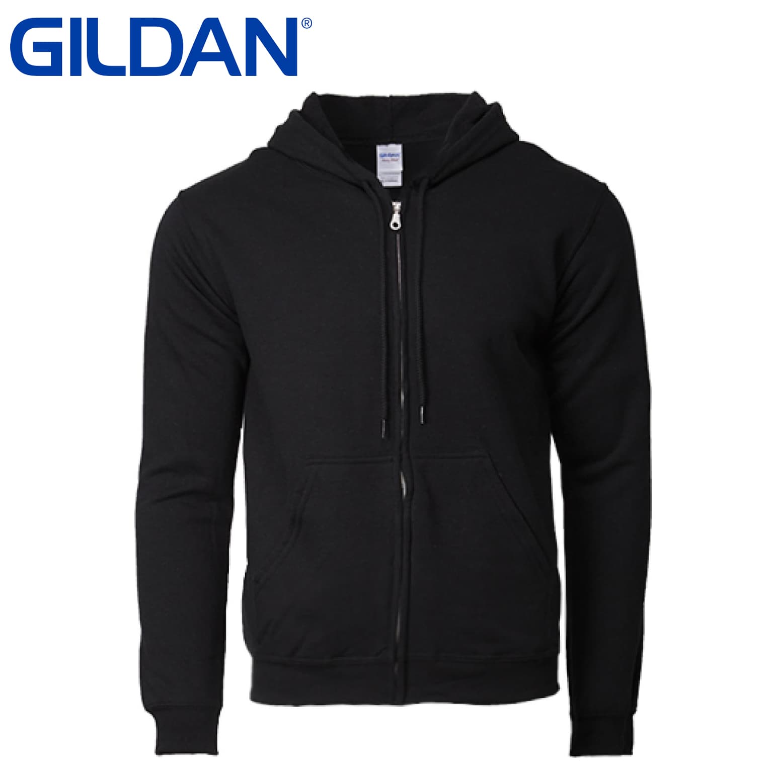 Áo hoodie pha trộn nặng Gildan (Có dây kéo) - in logo