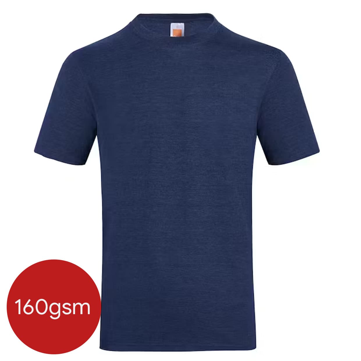 Plain Cotton Round Neck T-Shirt - custom logo