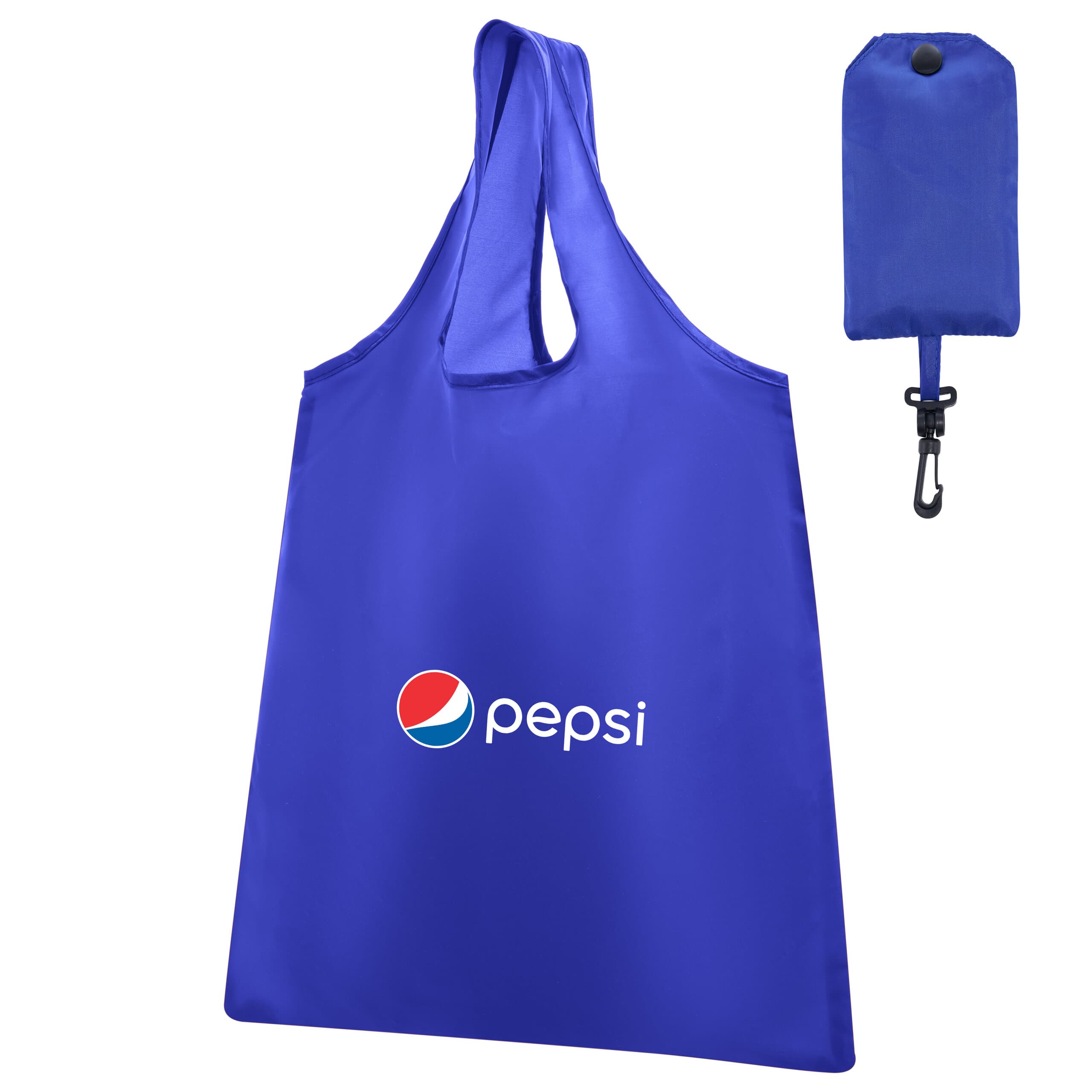 Basic Foldable Shopping Bag with Carabiner - custom logo thumbnail 6