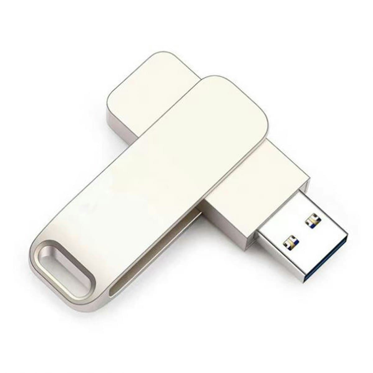 Flipper Metallic USB Thumb Drive - custom logo