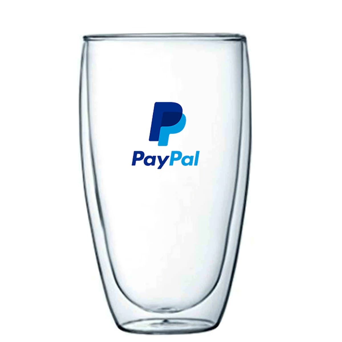 450ml Double Wall Thermal Glass Mug - custom logo