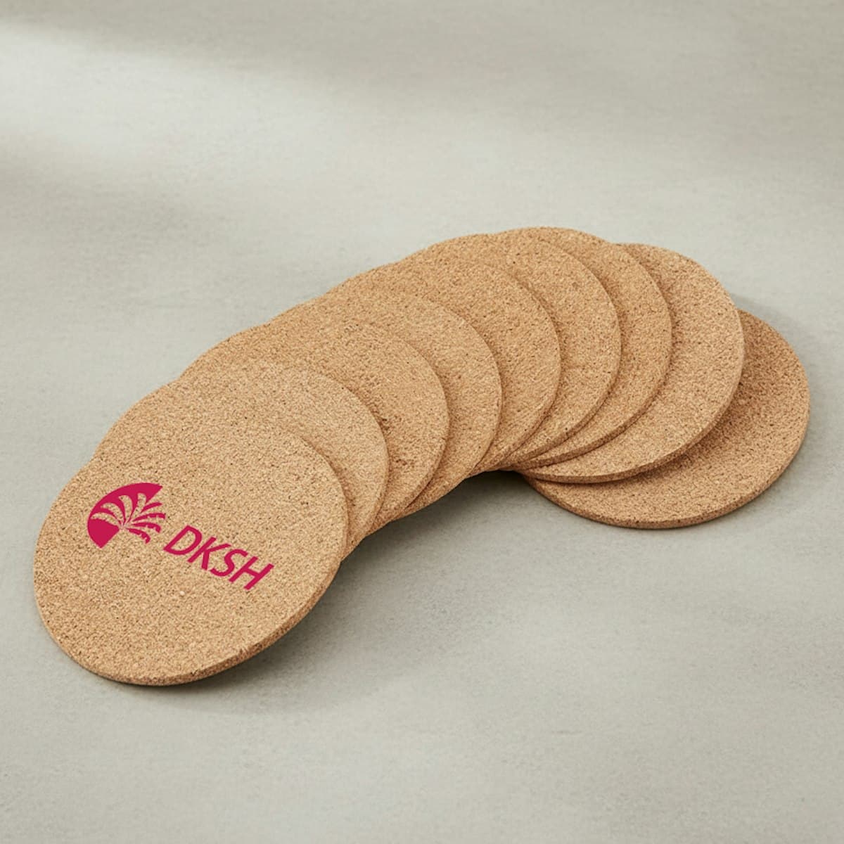 Đế lót ly Cork - in logo