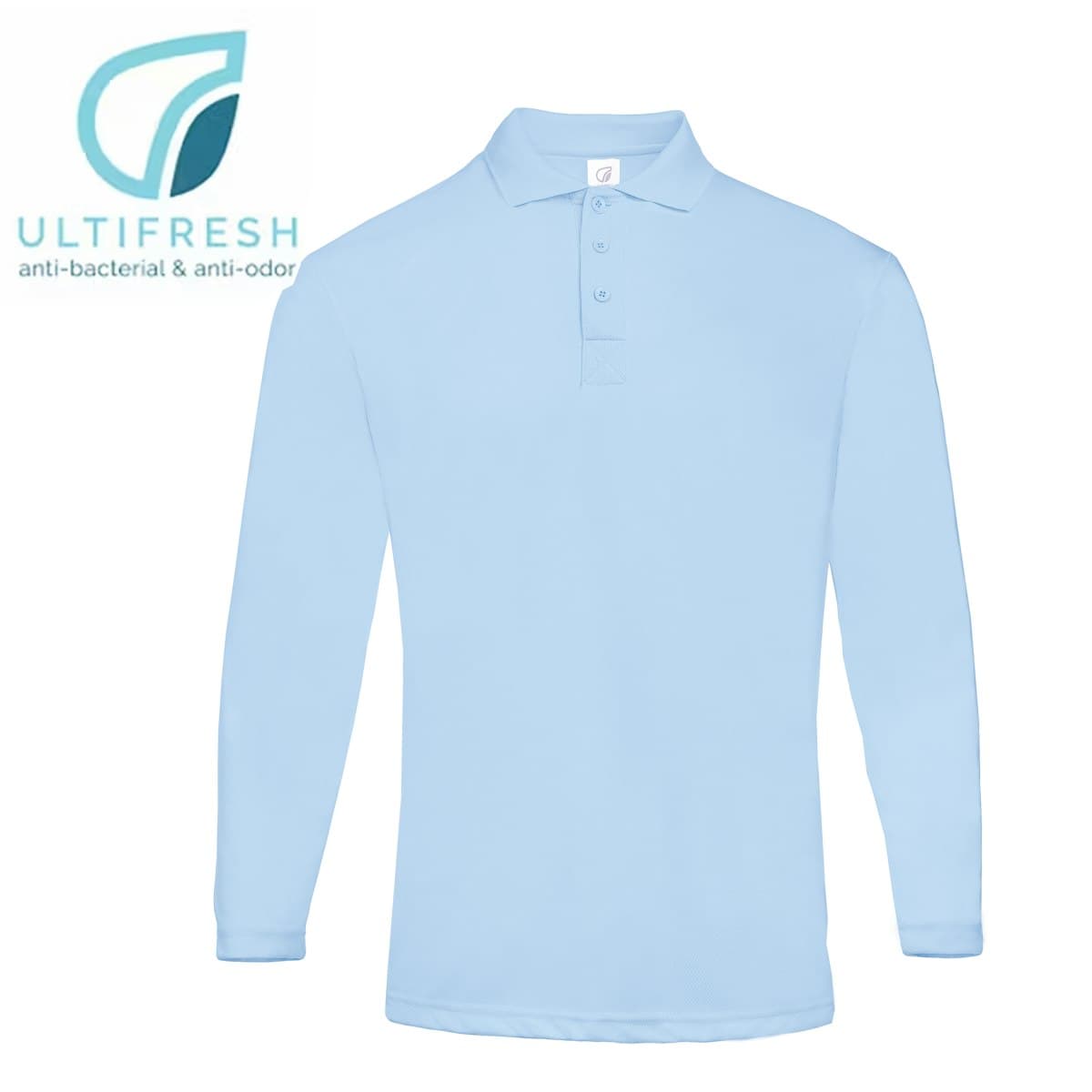 Ultifresh Anti-Odor Dri Fit Long Sleeve Polo - custom logo