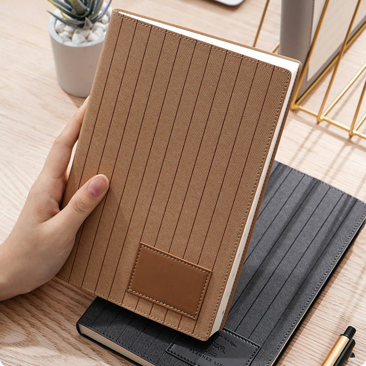 Sổ tay khâu cao cấp A5 uy tín - in logo