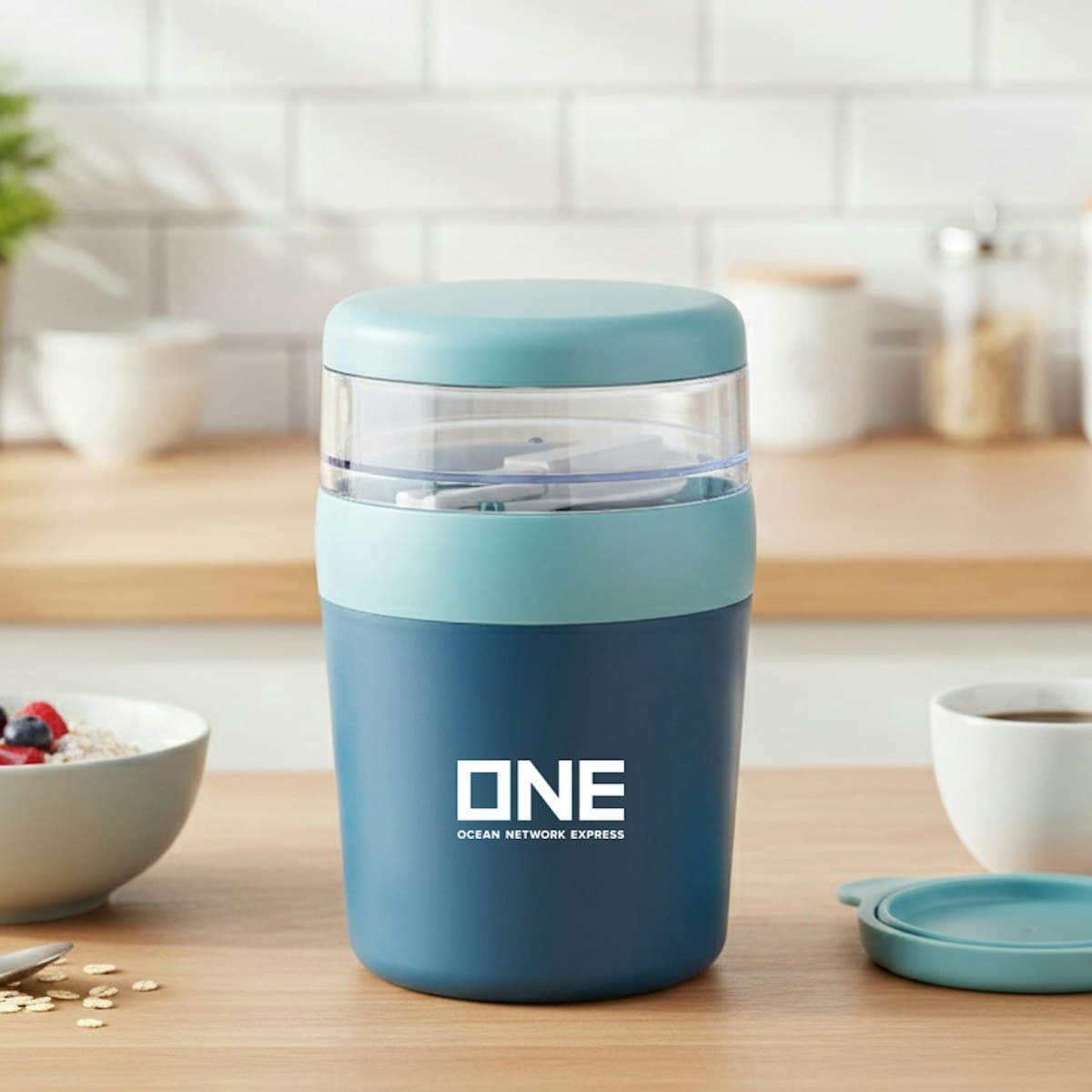 2-in-1 Insulated Breakfast & Food Jar - custom logo
