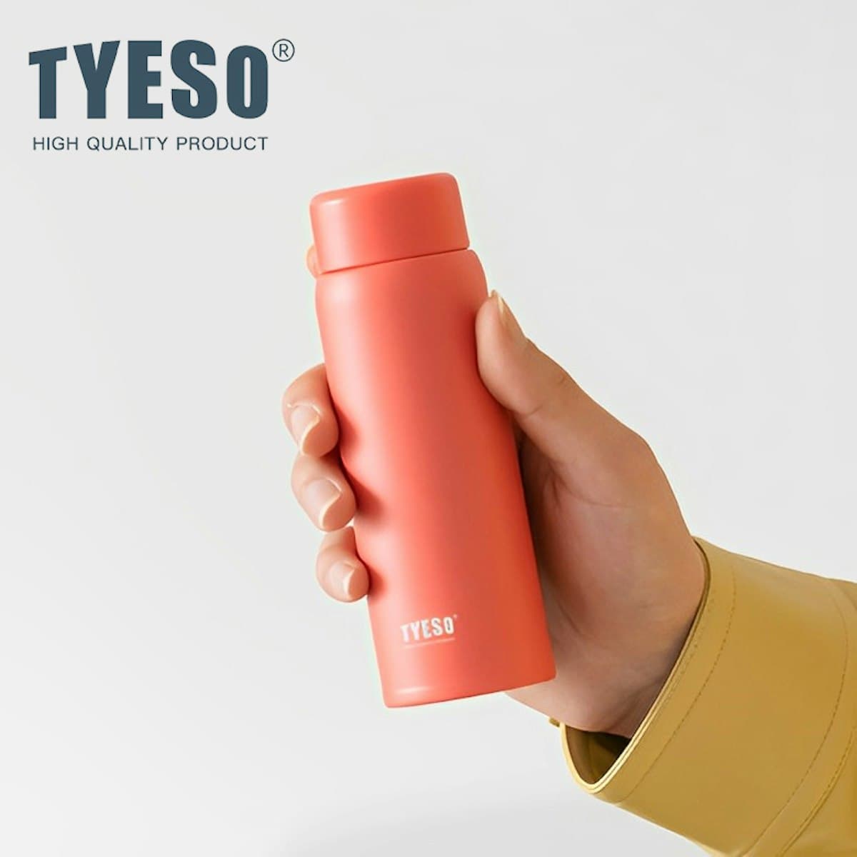 Tyeso 200ml Handy Insulated Stainless Steel Flask - custom logo