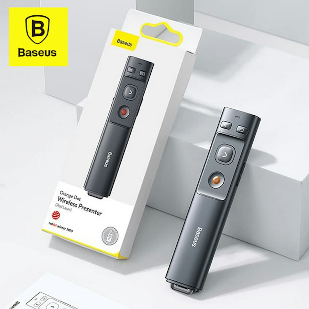 Trình thuyết trình không dây Baseus (có USB và Type-C) - in logo