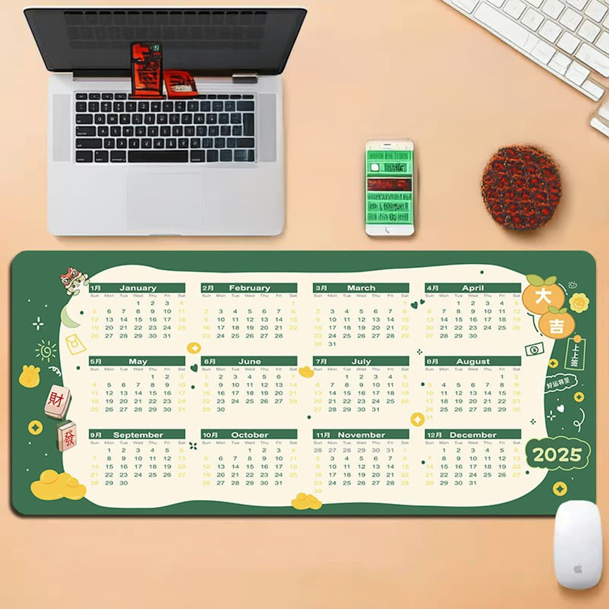 Thảm lót bàn cao su Matify - in logo