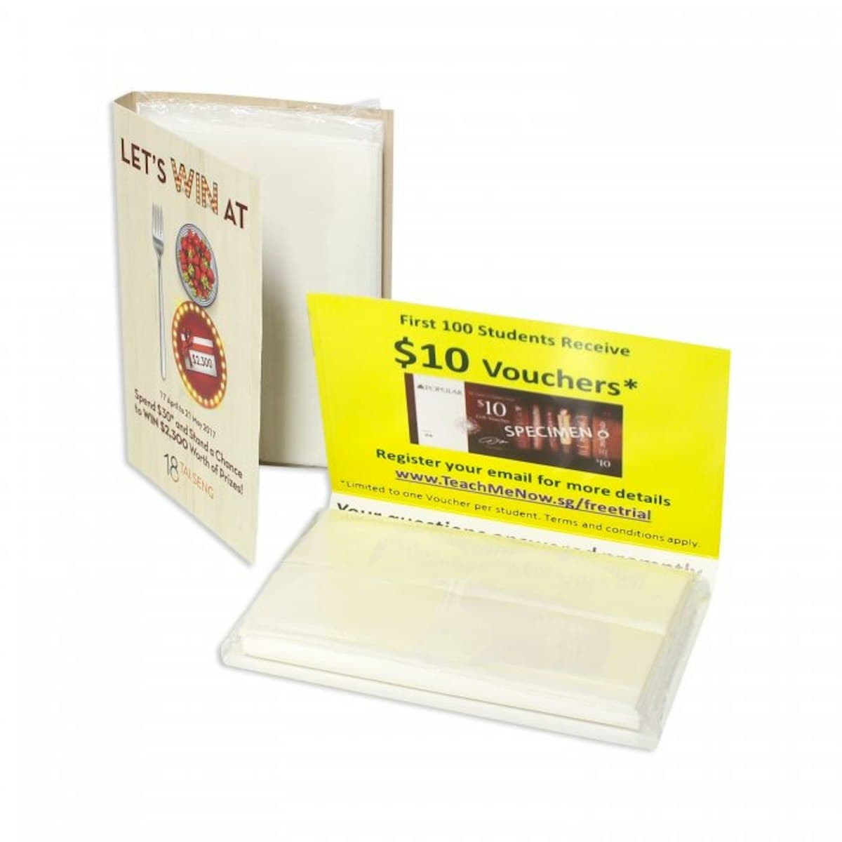 Cardboard Tissue Packet - custom logo
