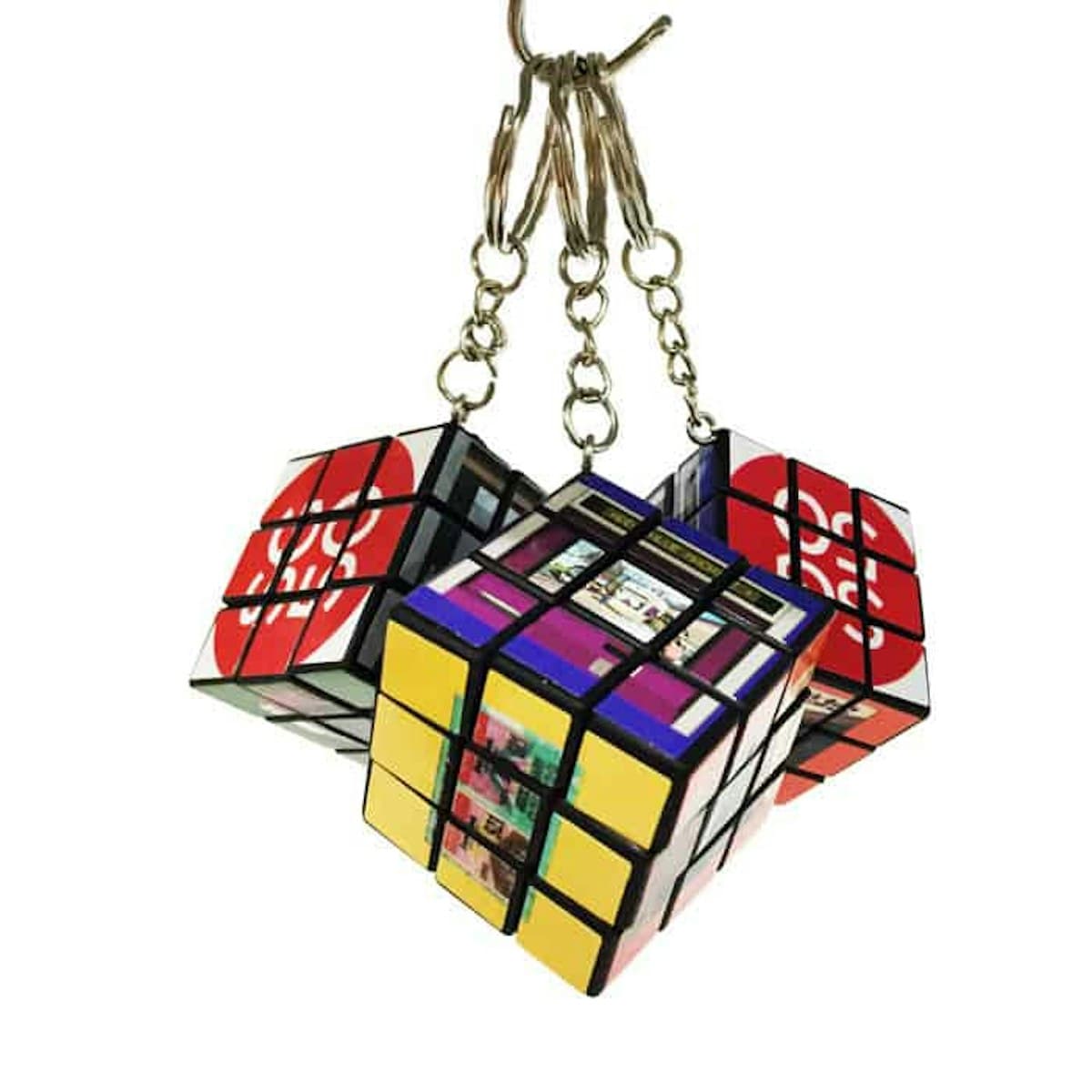 Móc khóa khối Rubik khuyến mại - in logo