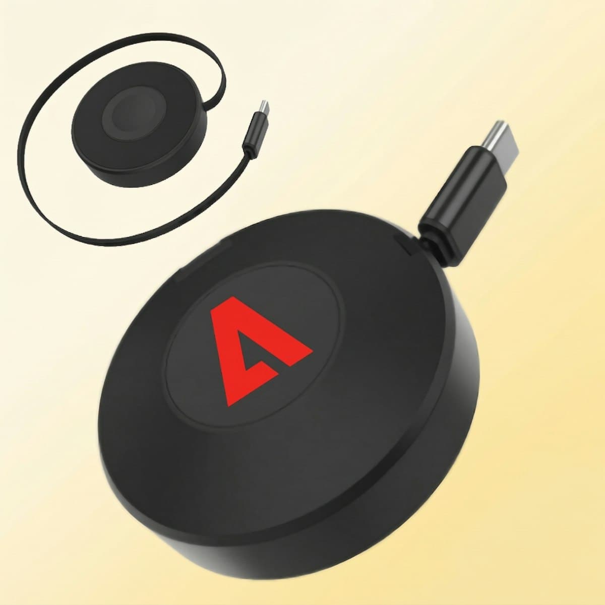 Flex 3 in 1 Portable Magnetic Wireless Charger with Retractable Cable - custom logo