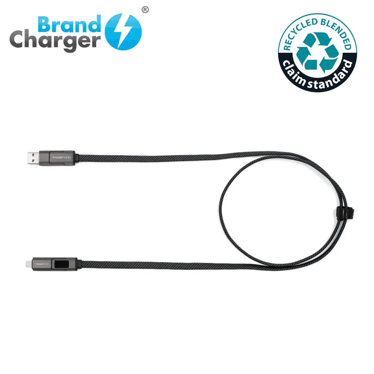 Cáp sạc thương hiệu Thor Cáp sạc nhanh 4 trong 1 - in logo