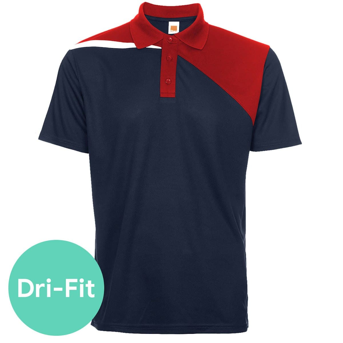 Microfibre Multi-Tone Dri Fit Polo T-Shirt - custom logo
