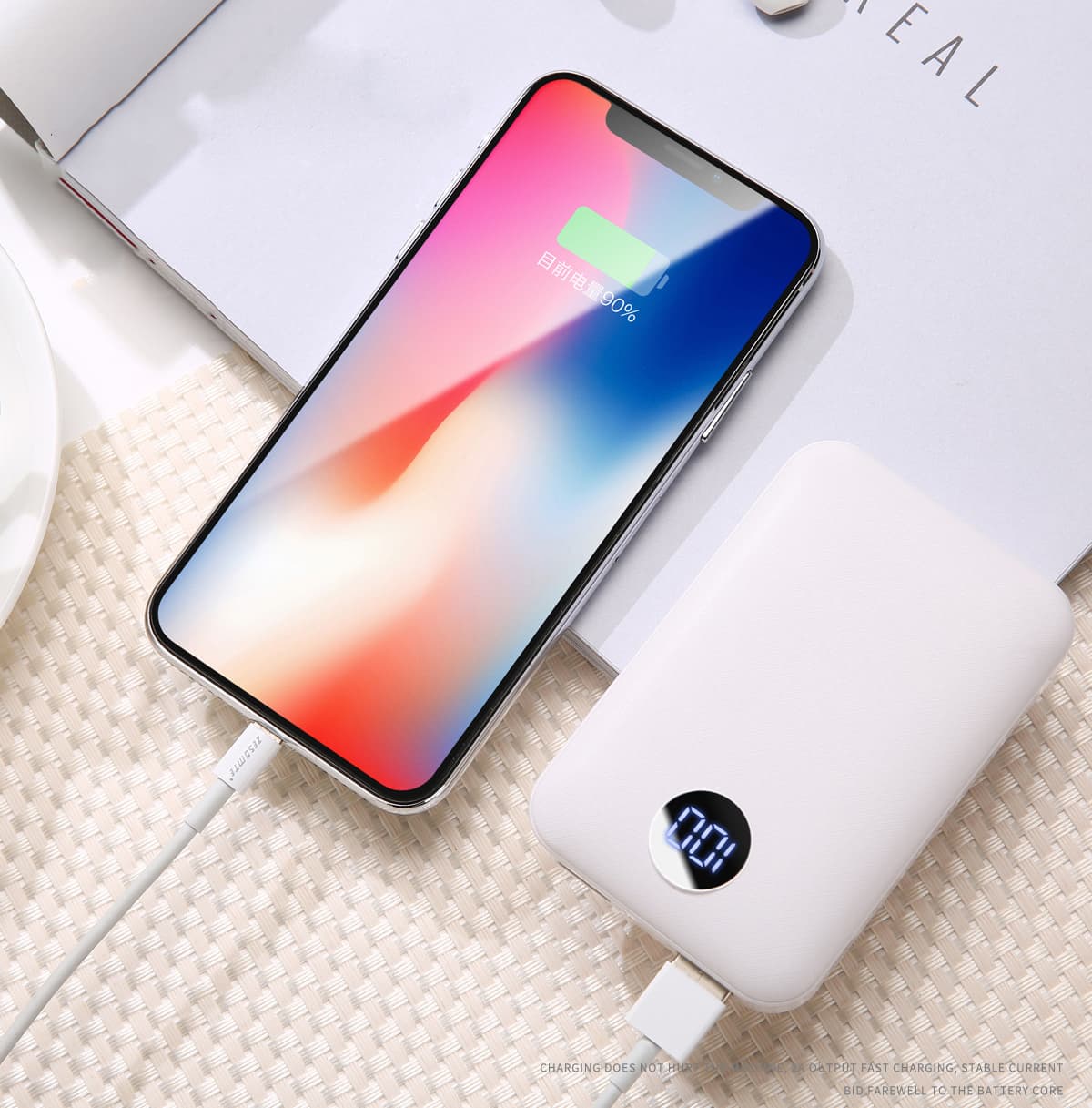Sạc Dự Phòng Bỏ Túi 10.000mAh – Tích Hợp Màn Hình LED Thông Minh - in logo thumbnail 2