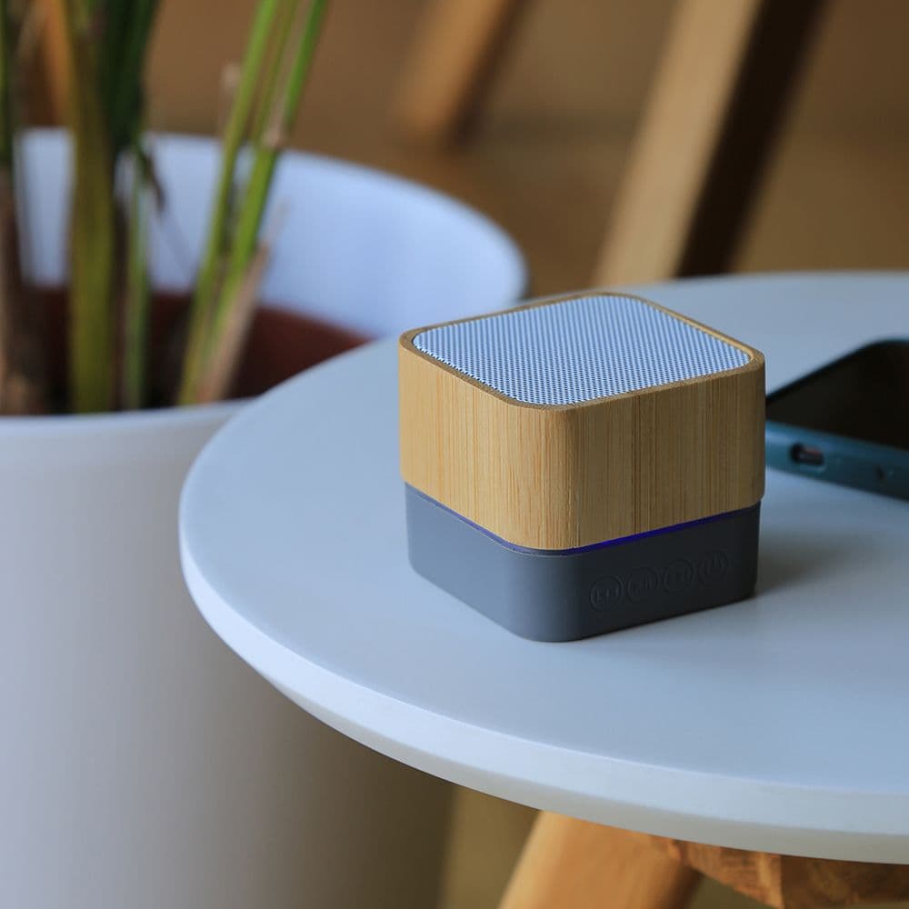 Bluetooth Bamboo Speaker - custom logo thumbnail 2