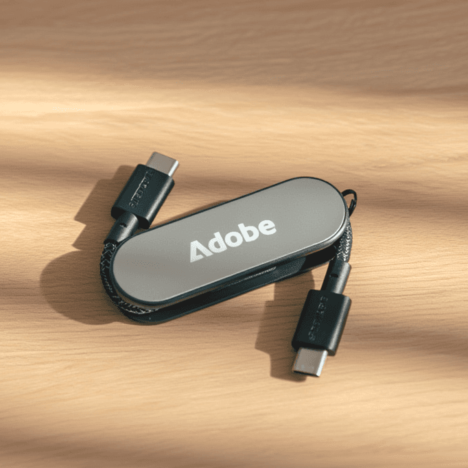 Cáp sạc nhanh tiện lợi bỏ túi SOLARIS Numa 60W - in logo thumbnail 2