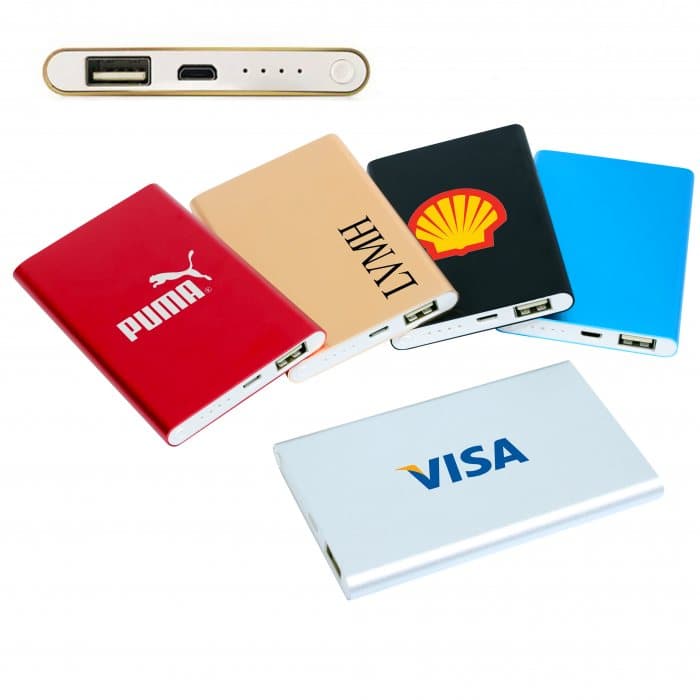 Ultra Slim Portable Powerbank (4000mah) - custom logo thumbnail 2