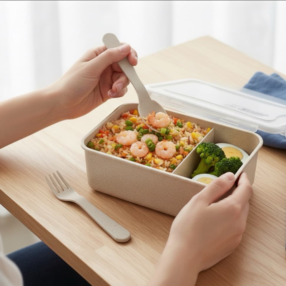 Microwavable Eco-Friendly Lunch Box - custom logo thumbnail 2