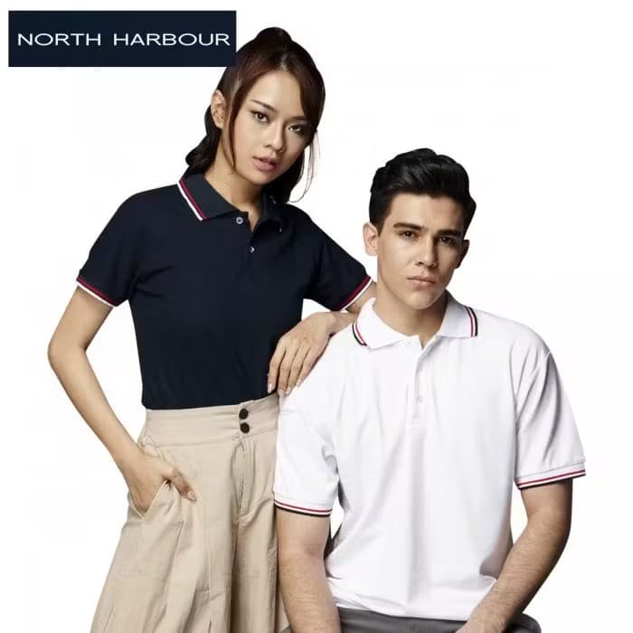 Áo thun polo vải cotton nghệ tây North Harbor - in logo thumbnail 2