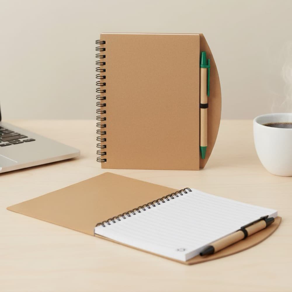Trendy PP Eco-Friendly Notebook with Ball Pen - custom logo thumbnail 2