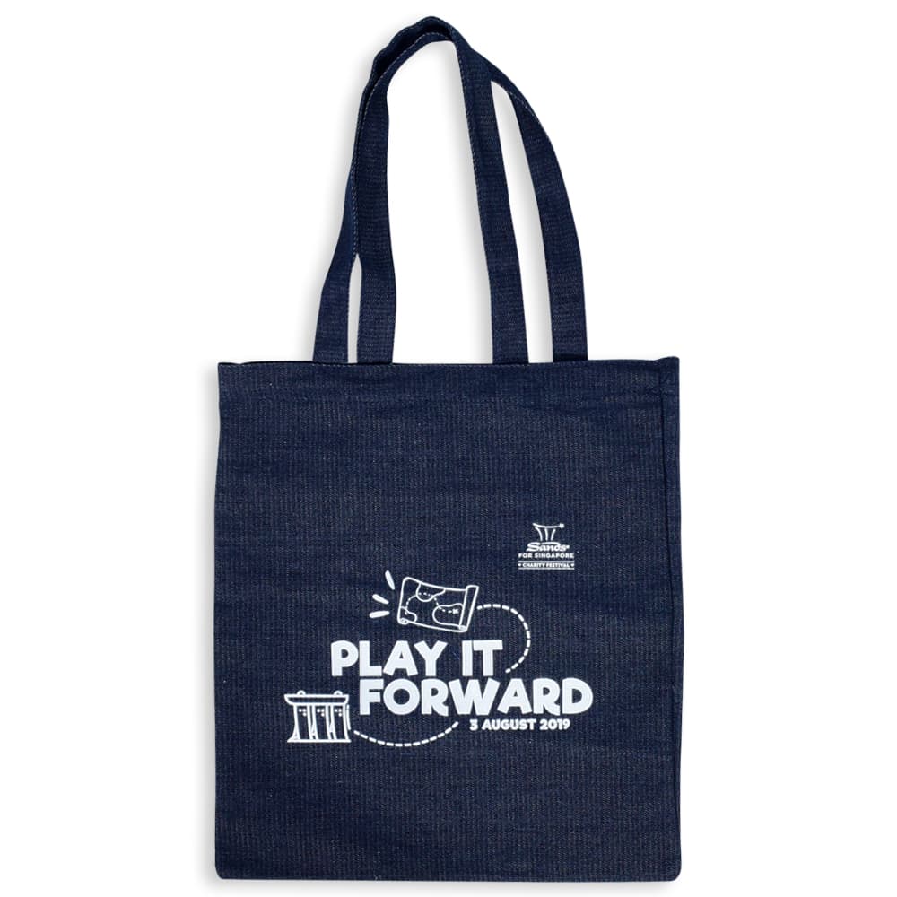 Túi tote denim A4 - in logo thumbnail 2