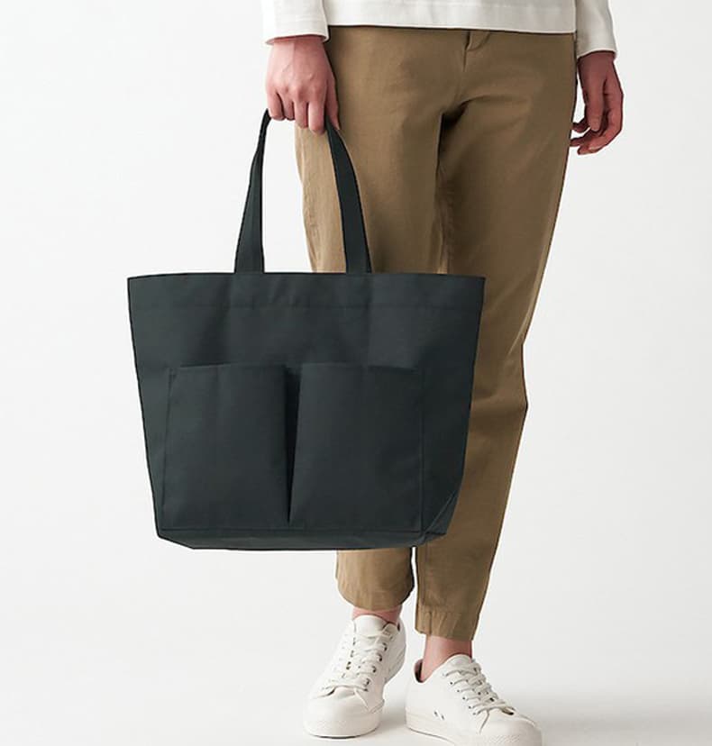 Túi tote chống thấm nước có thể gập lại (L) - in logo thumbnail 2
