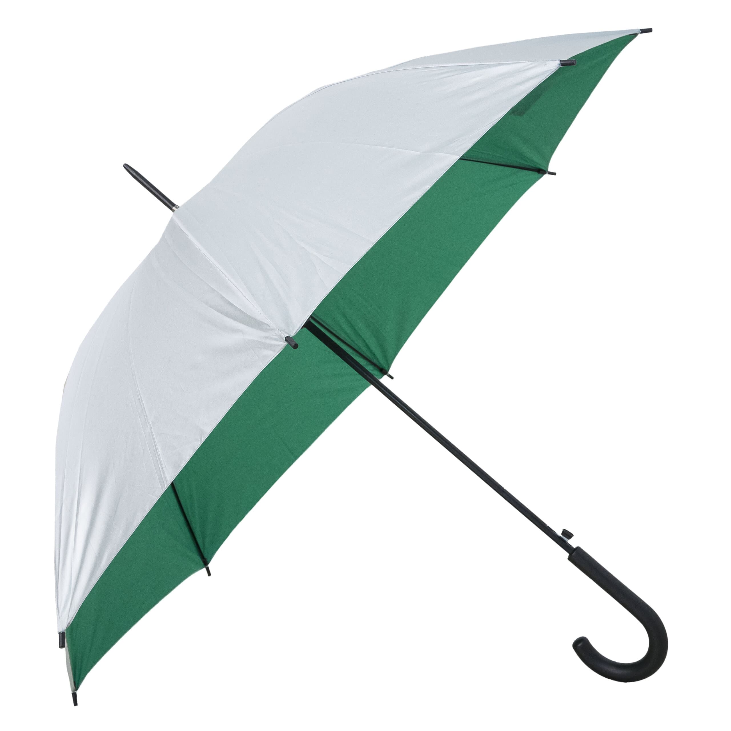 24'' Classic J-Hook Umbrella (Silver Coating) - custom logo thumbnail 3