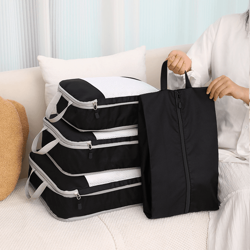 4 Pcs Compression Travel Packing Cube - custom logo thumbnail 2