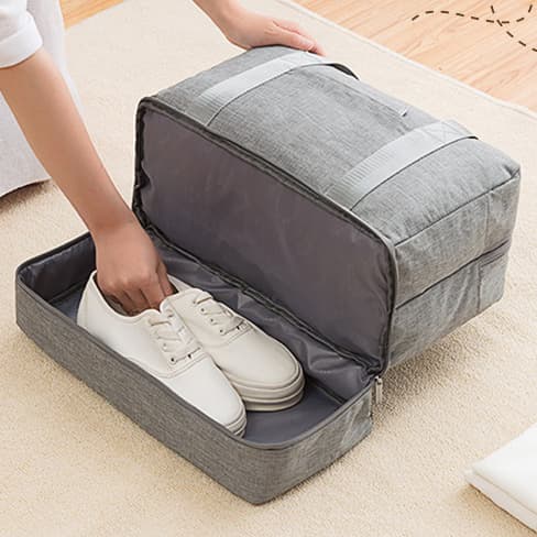 Spacious Travel Duffel Bag with Shoe Compartment (and Wet Compartment) - custom logo thumbnail 2
