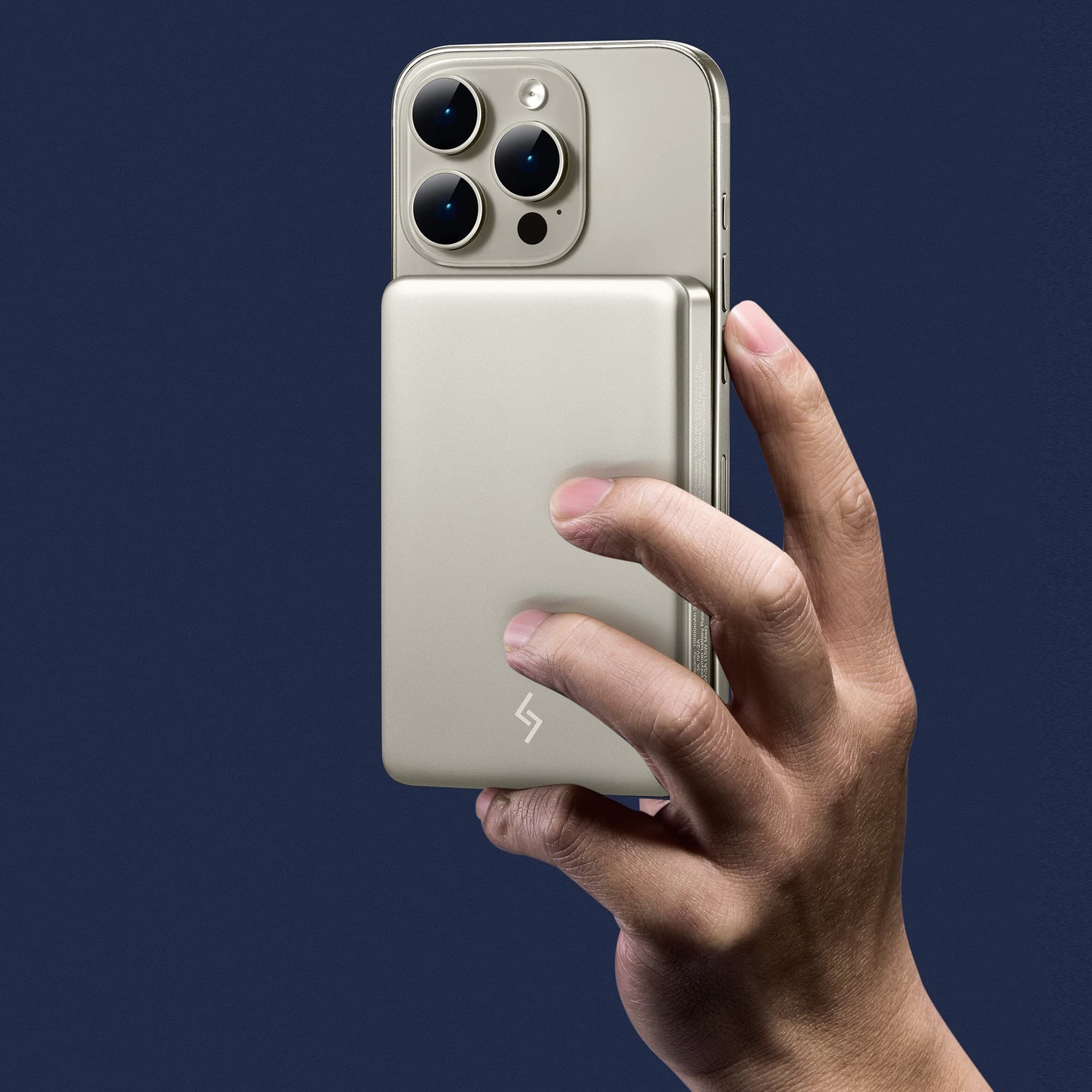 SOLARIS Amppack 10.000mAh: Pin sạc dự phòng không dây, sạc nhanh bằng nam châm. - in logo thumbnail 3