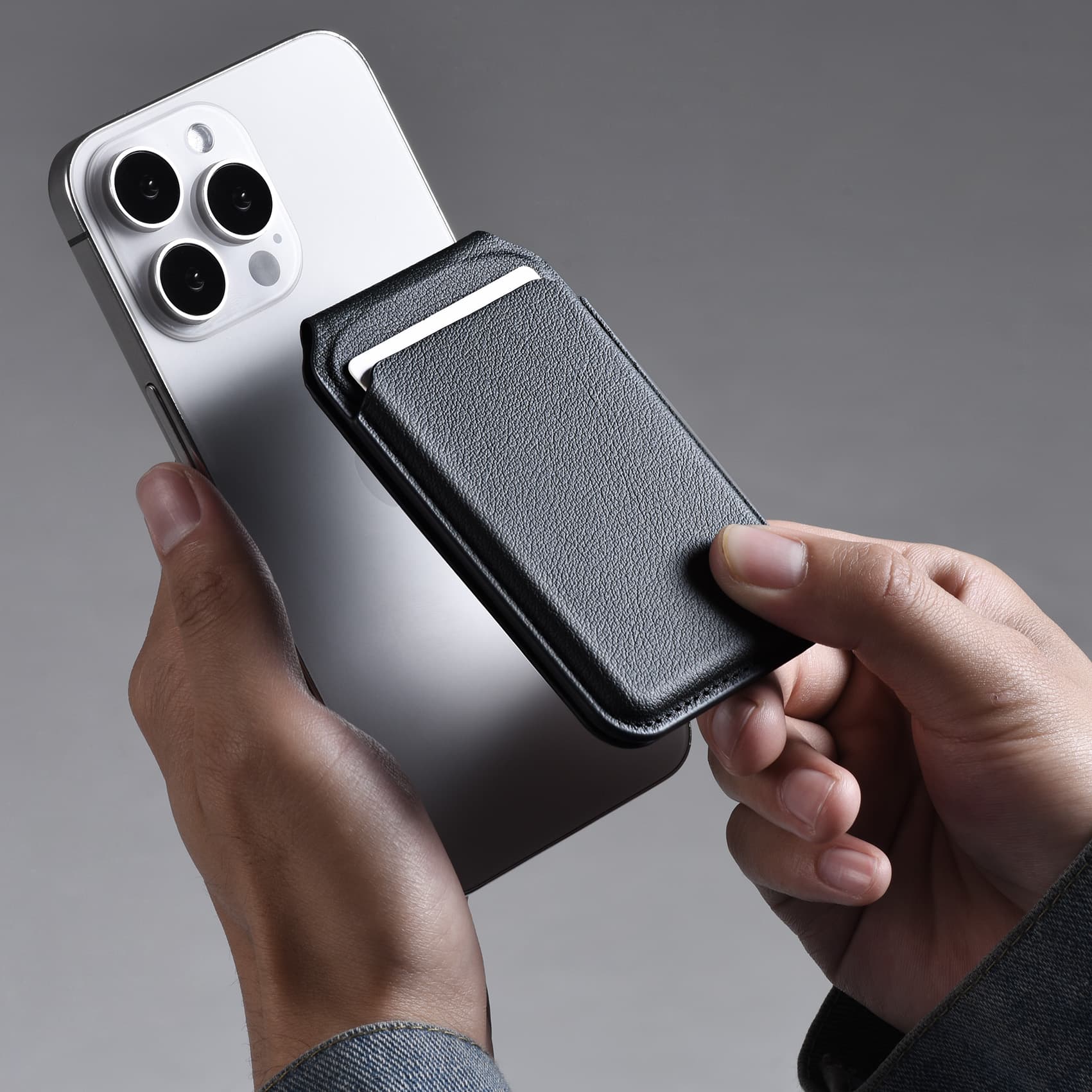 SOLARIS Magnetic Wallet Stand - custom logo thumbnail 3